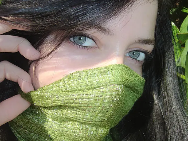 Blue eyes afghan girl